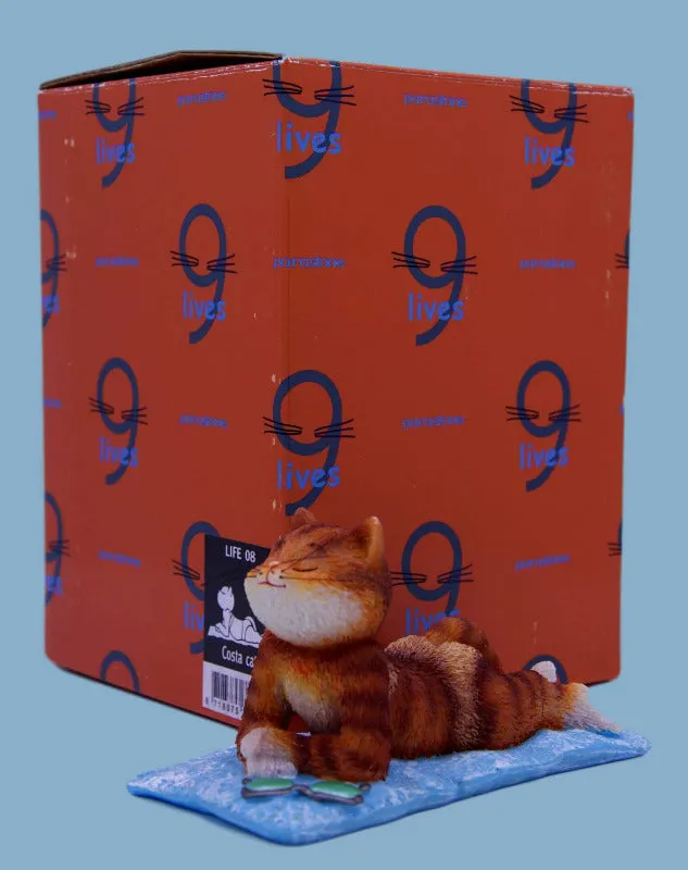 9 Lives Costa Cat Ginger Figurine