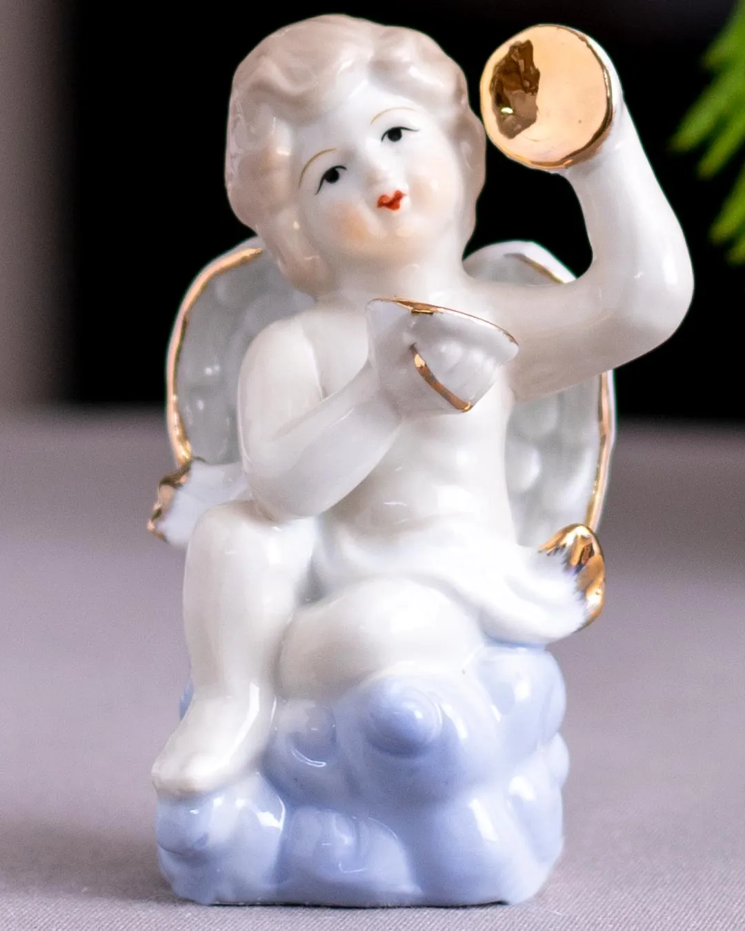 'Angelic Musician' Fine Porcelain Figurine - Set of 2