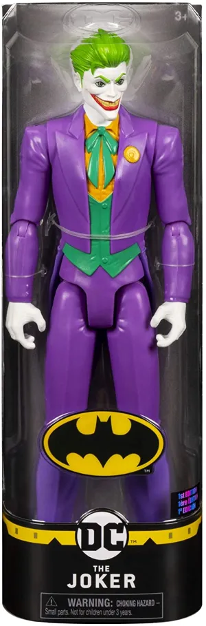 BATMAN, 12-Inch THE JOKER Action Figure Toy, Kids Toys for Boys Aged 3 and up