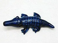 Ceramic Miniatures Animals Delft Blue Alligator