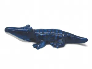 Ceramic Miniatures Animals Delft Blue Alligator