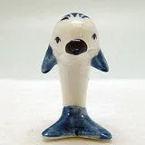 Ceramic Miniatures Animals Delft Blue Dolphin