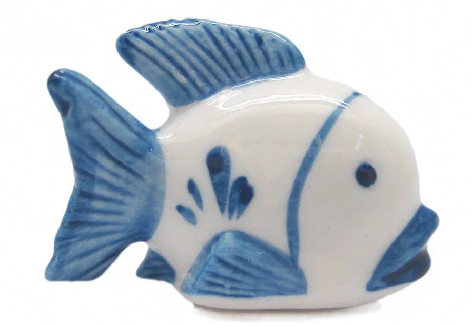 Ceramic Miniatures Animals Delft Blue Fish