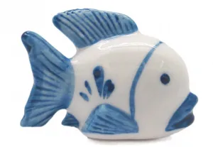 Ceramic Miniatures Animals Delft Blue Fish