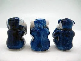Ceramic Miniatures Animals Delft Blue Monkey
