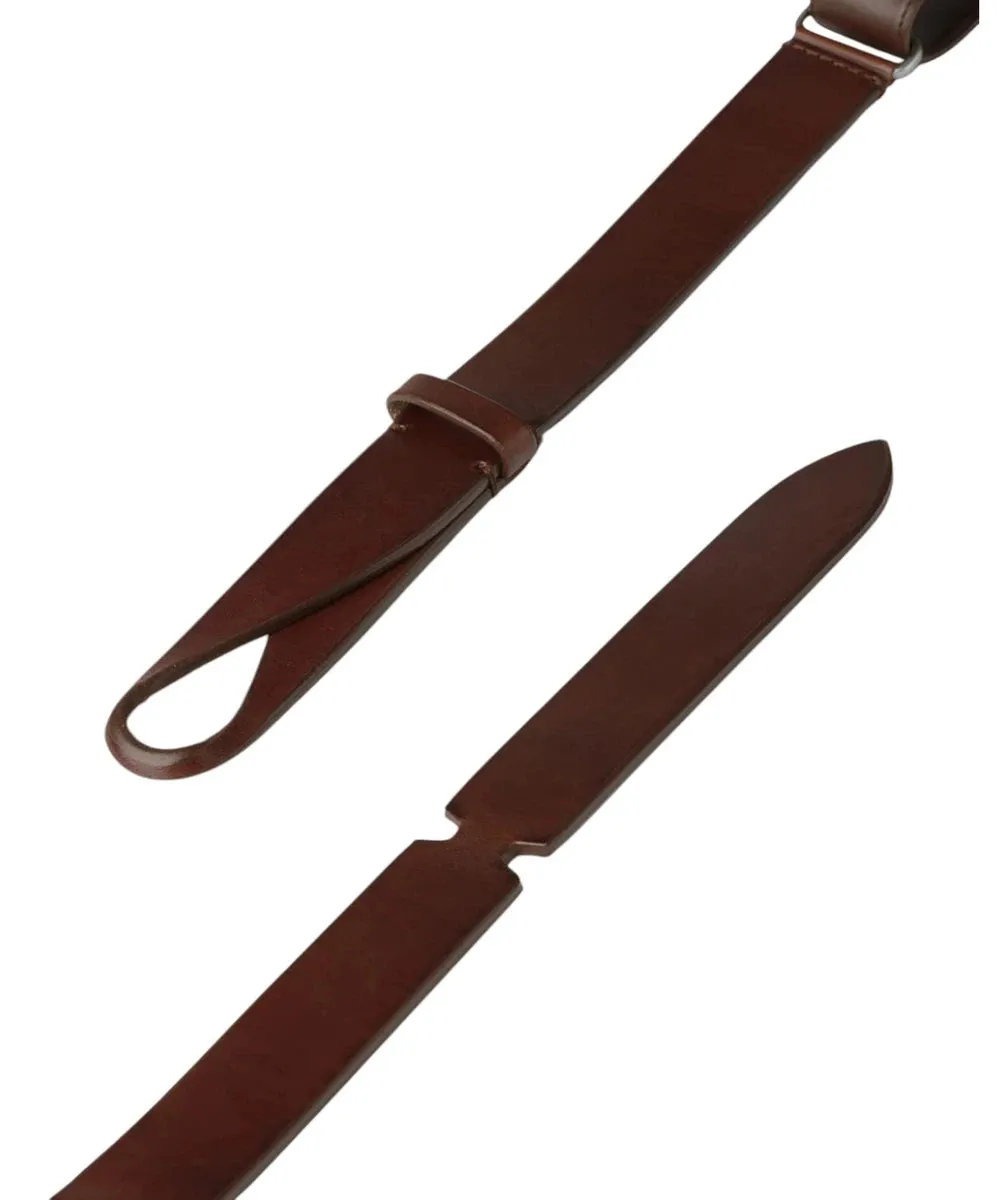 Cintura Nobuckle Bull in Cuoio