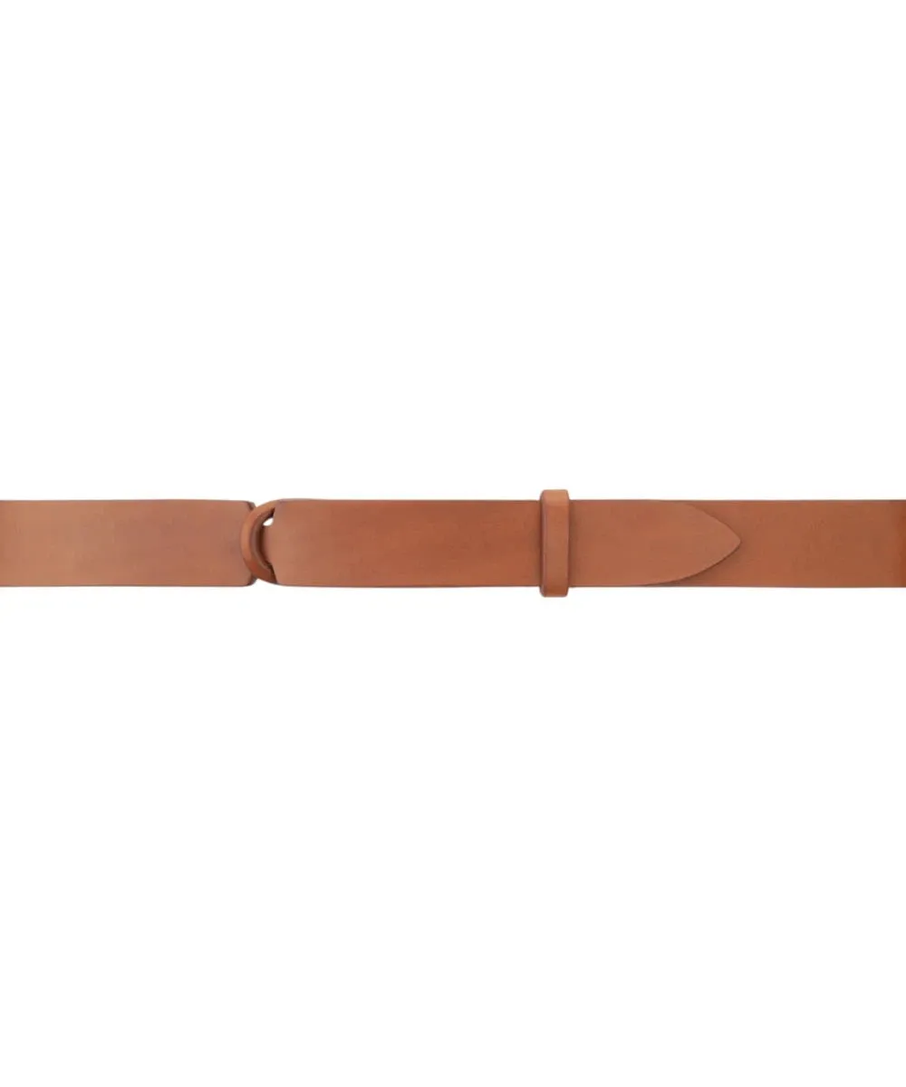 Cintura Nobuckle Bull in Cuoio