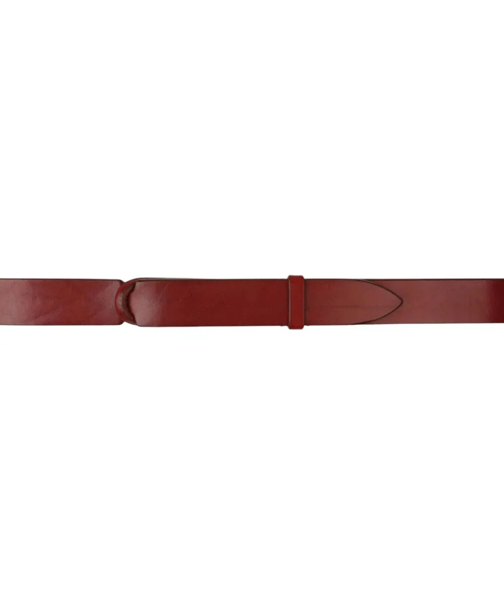 Cintura Nobuckle Bull in Cuoio