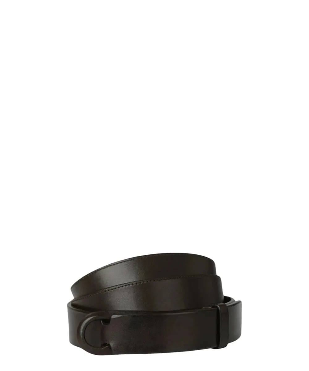 Cintura Nobuckle Bull in Cuoio