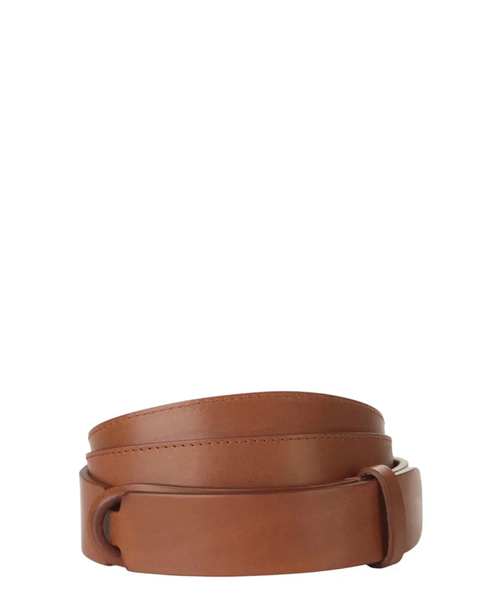 Cintura Nobuckle Bull in Cuoio