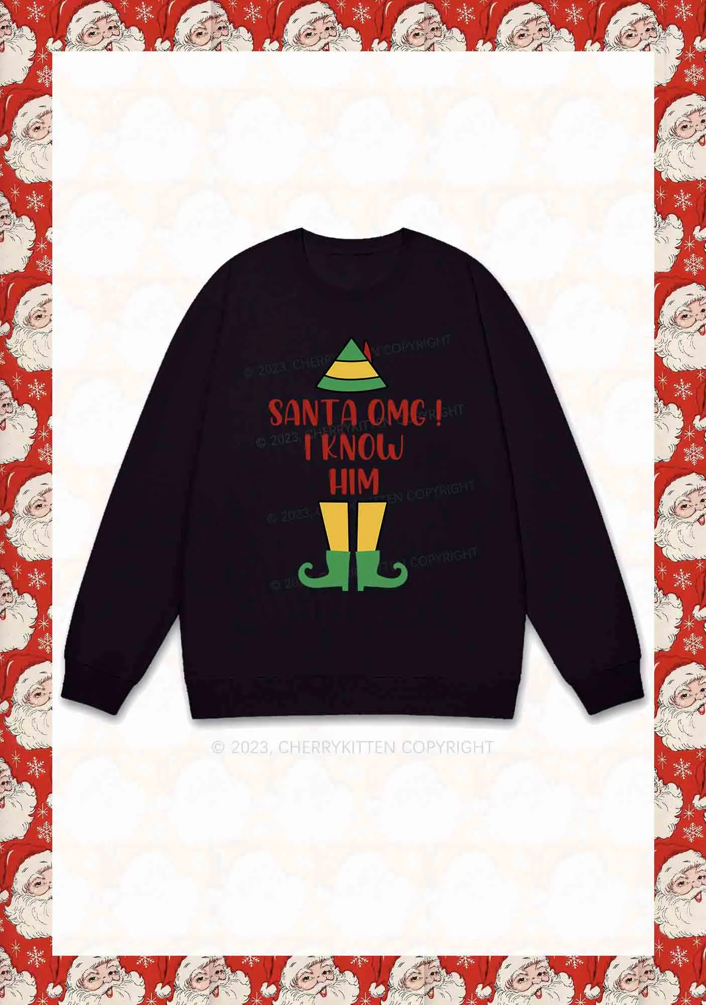Elf Movie 10 Quotes Christmas Y2K Sweatshirt Cherrykitten