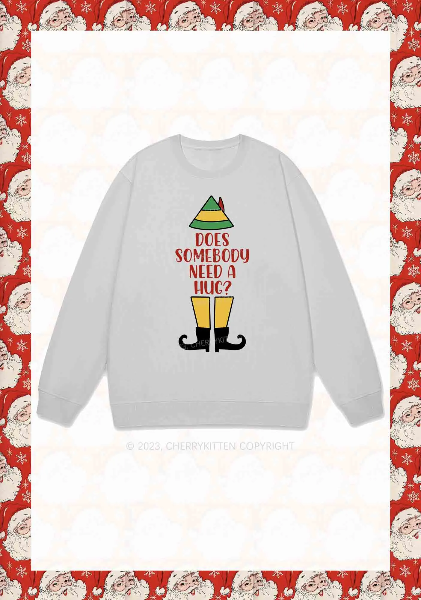 Elf Movie 10 Quotes Christmas Y2K Sweatshirt Cherrykitten