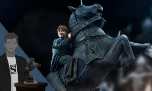 Iron Studios Harry Potter and the Sorcerer's Stone Ron Weasley at the Wizard Chess Deluxe 1:10 Scale Statue