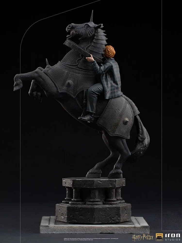Iron Studios Harry Potter and the Sorcerer's Stone Ron Weasley at the Wizard Chess Deluxe 1:10 Scale Statue