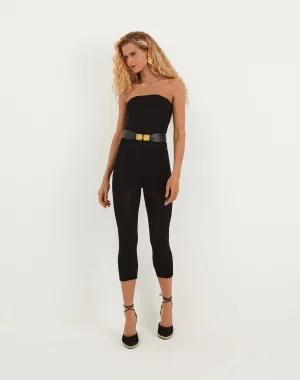 Knit Marina Catsuit - Black