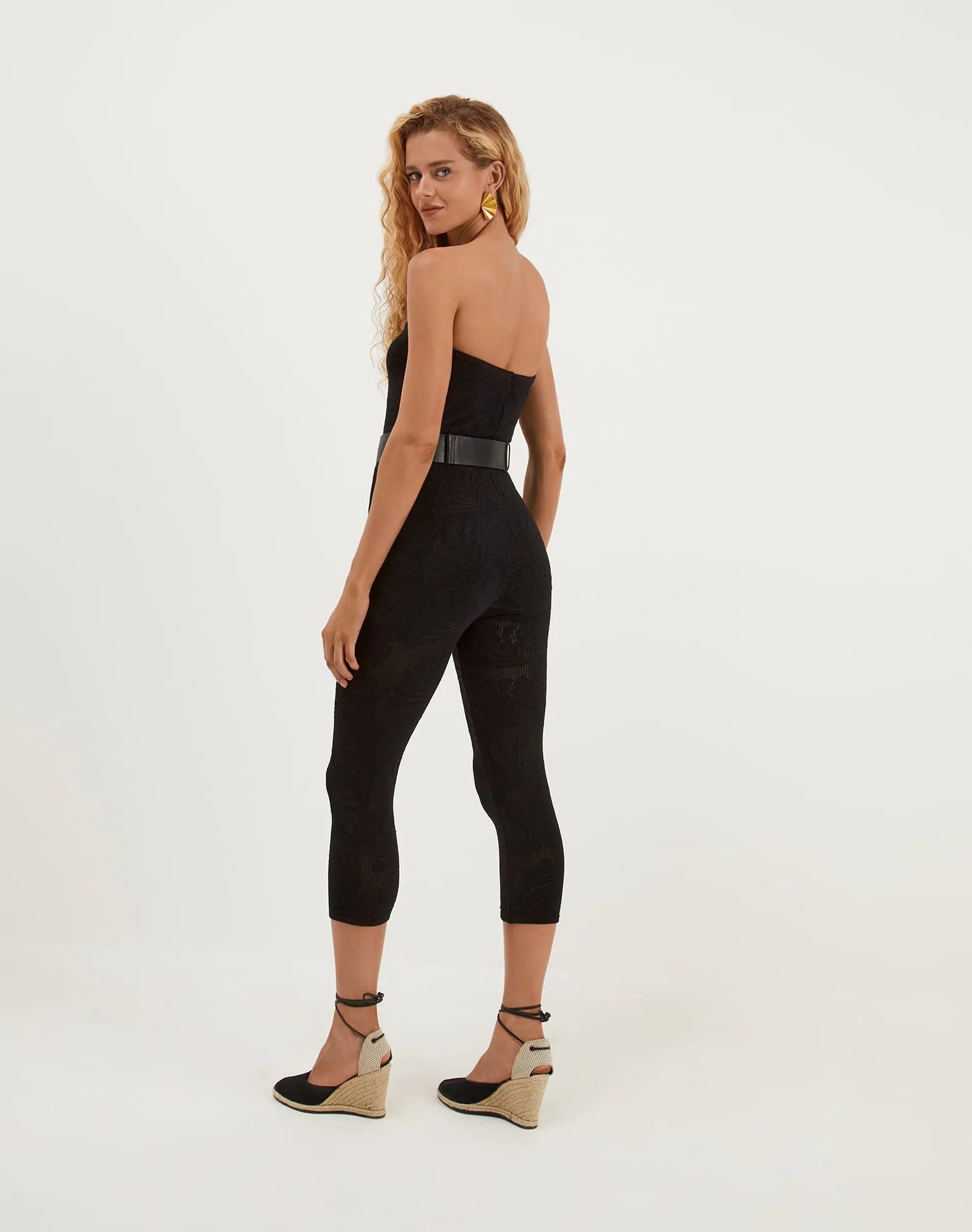 Knit Marina Catsuit - Black