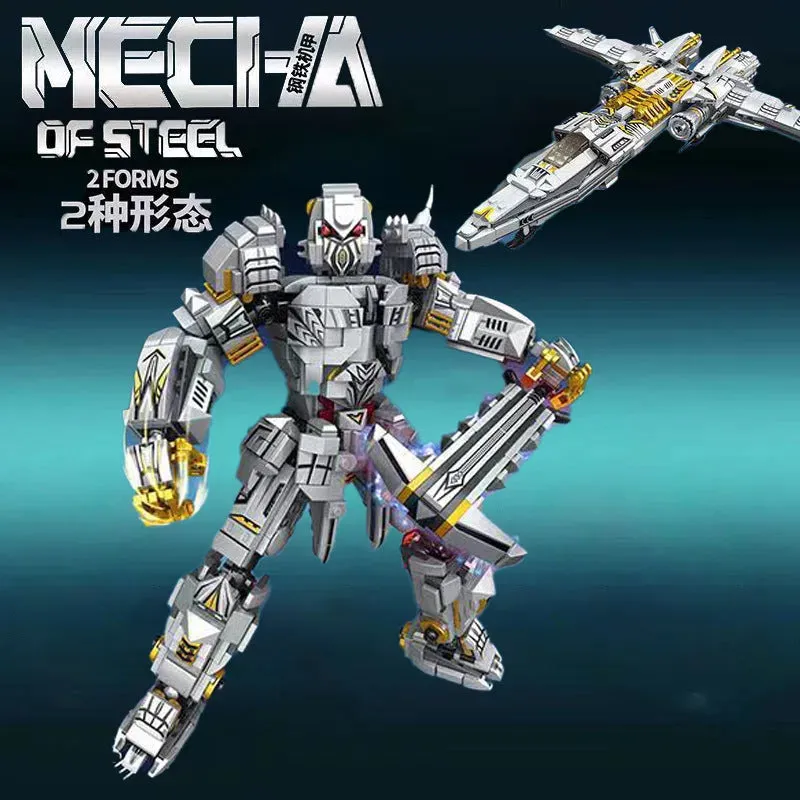 Mecha Of Steel Mech Megatron Transformer Robot Bricks Toy 1106pcs