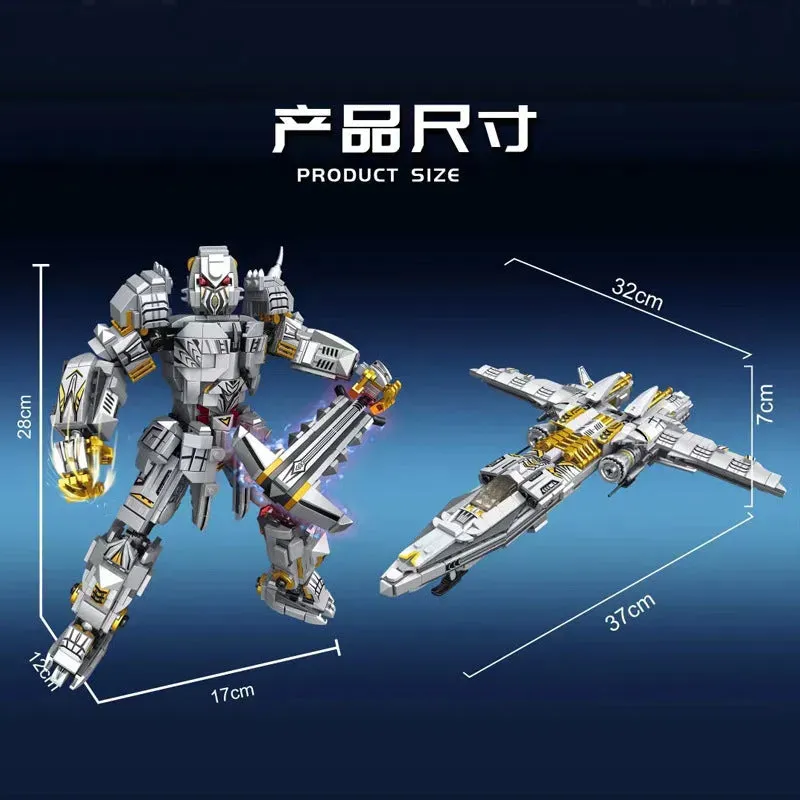 Mecha Of Steel Mech Megatron Transformer Robot Bricks Toy 1106pcs