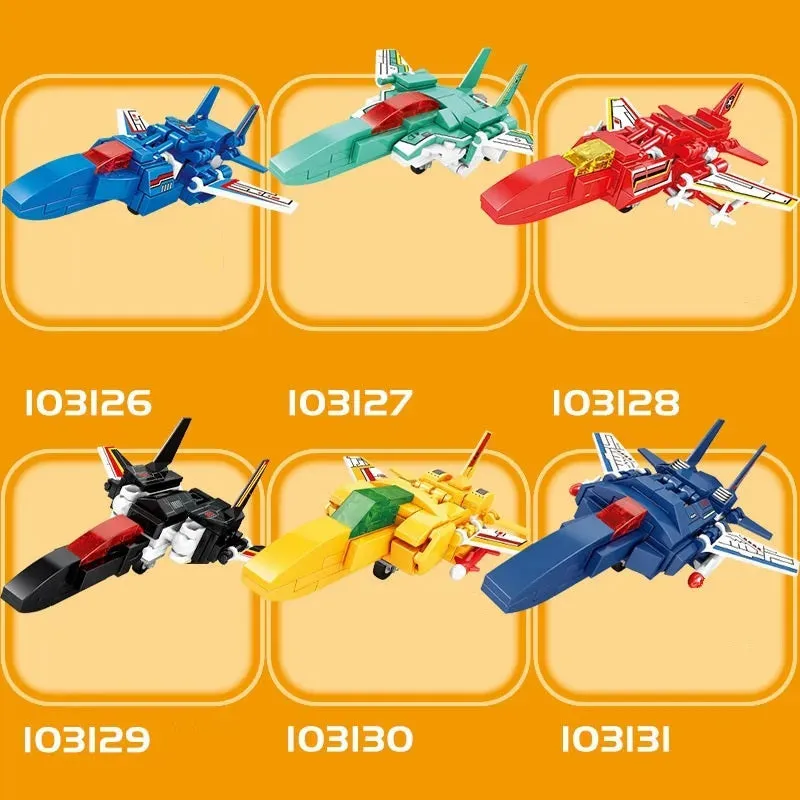 Mecha Transformation Planes Robot Fighter Bricks Toy 754pcs