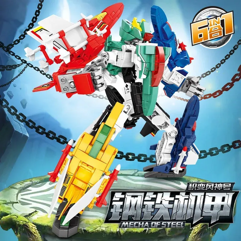 Mecha Transformation Planes Robot Fighter Bricks Toy 754pcs