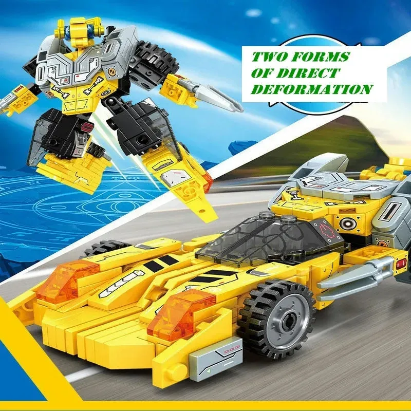 Mechanical Transformation Truck Car Robot Bricks Toy 817pcs