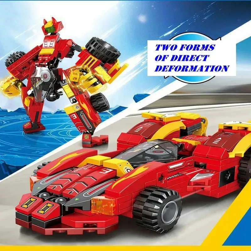 Mechanical Transformation Truck Car Robot Bricks Toy 817pcs