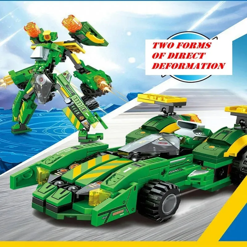 Mechanical Transformation Truck Car Robot Bricks Toy 817pcs