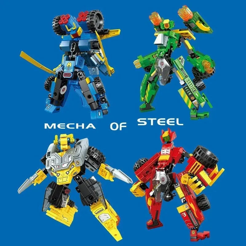 Mechanical Transformation Truck Car Robot Bricks Toy 817pcs