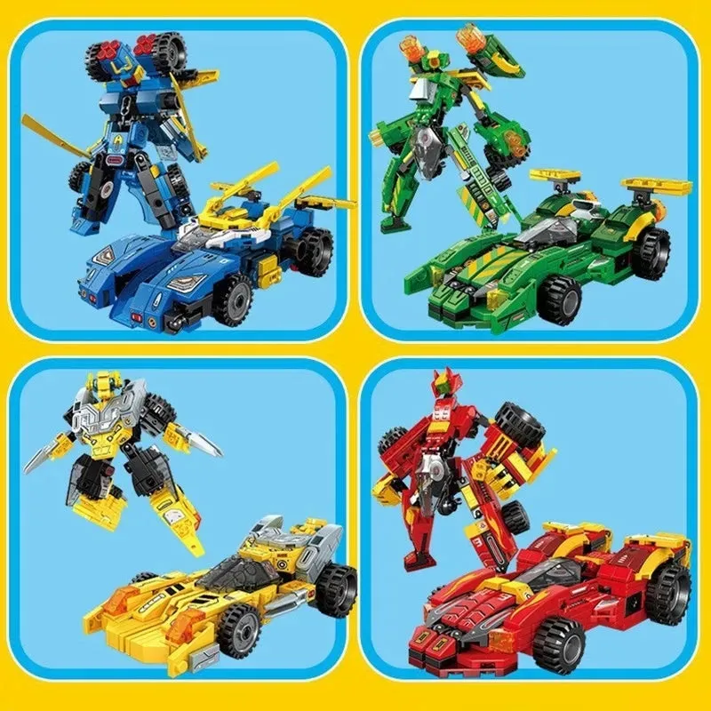 Mechanical Transformation Truck Car Robot Bricks Toy 817pcs