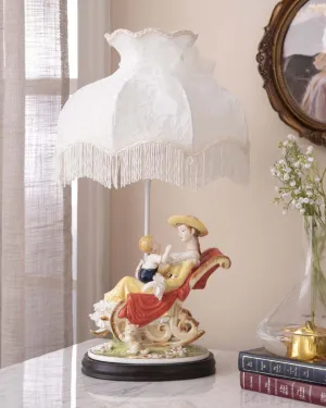 'Mother's Love' Capodimonte Figurine Lamp