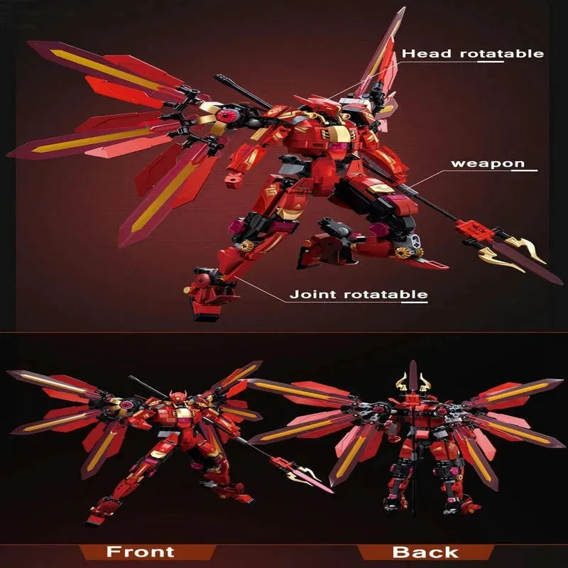 Movie Halberd Athena Transforming Mecha Robot Bricks Toy 511pcs