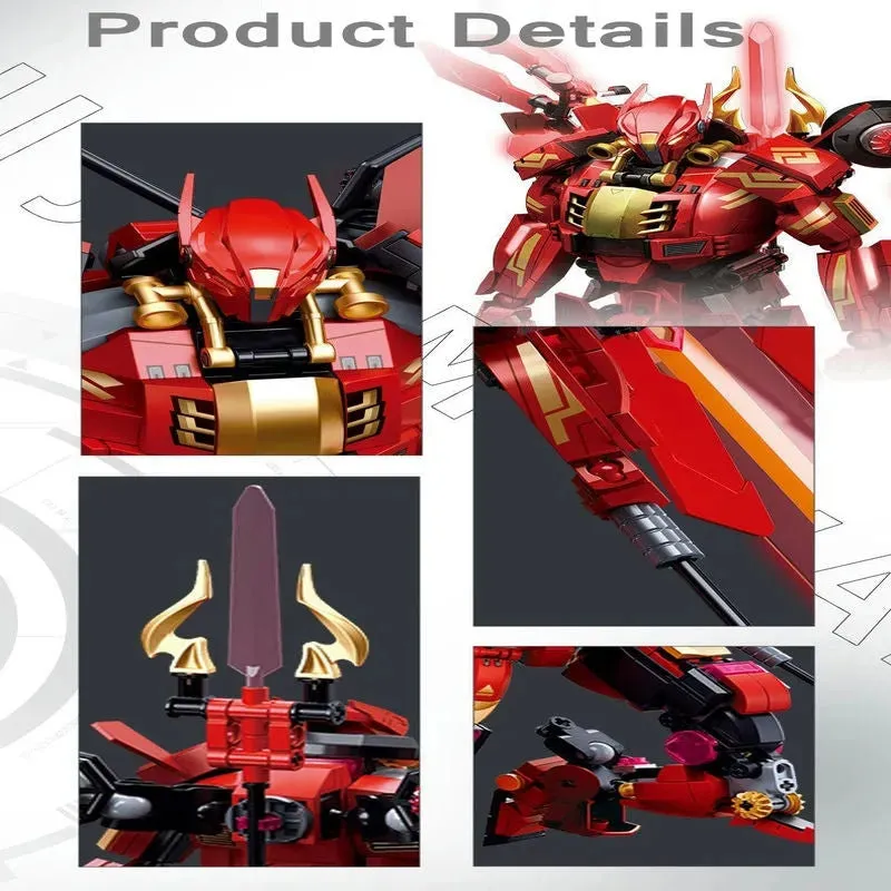 Movie Halberd Athena Transforming Mecha Robot Bricks Toy 511pcs
