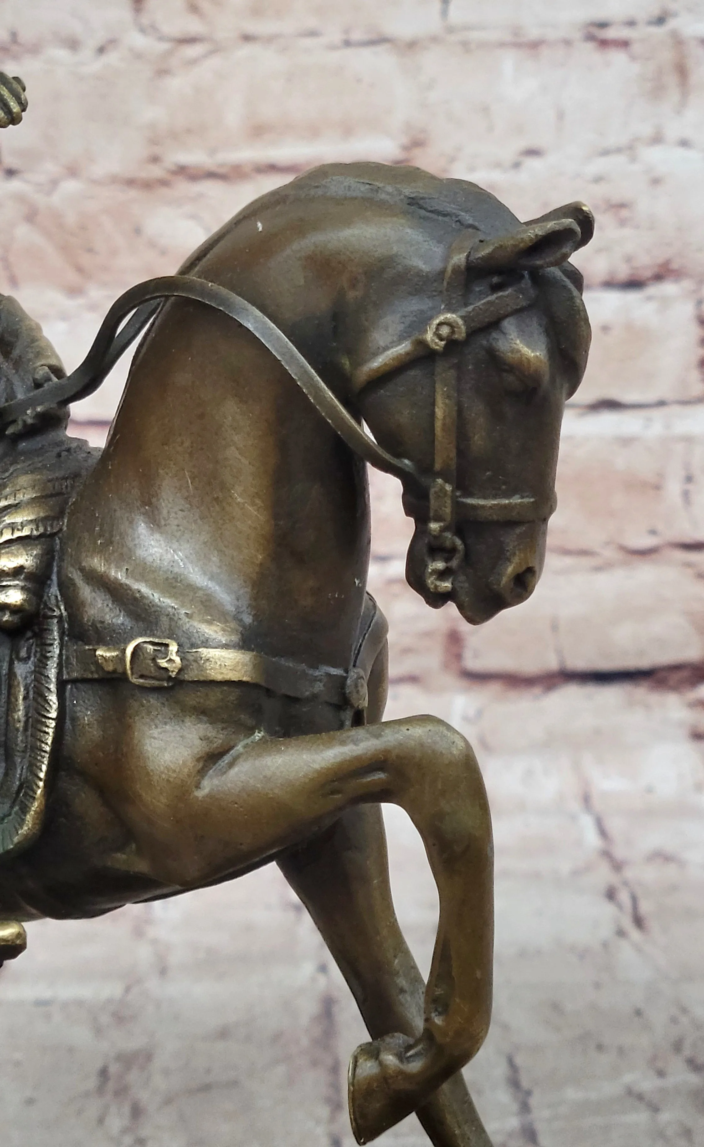 Napoleon Bonaparte Crossing the Alps on Horseback Bronze Statue Sculpture Replica