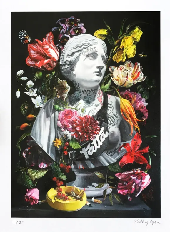 Pitter Patta Goes My Heart Giclee Print by Kathy Ager