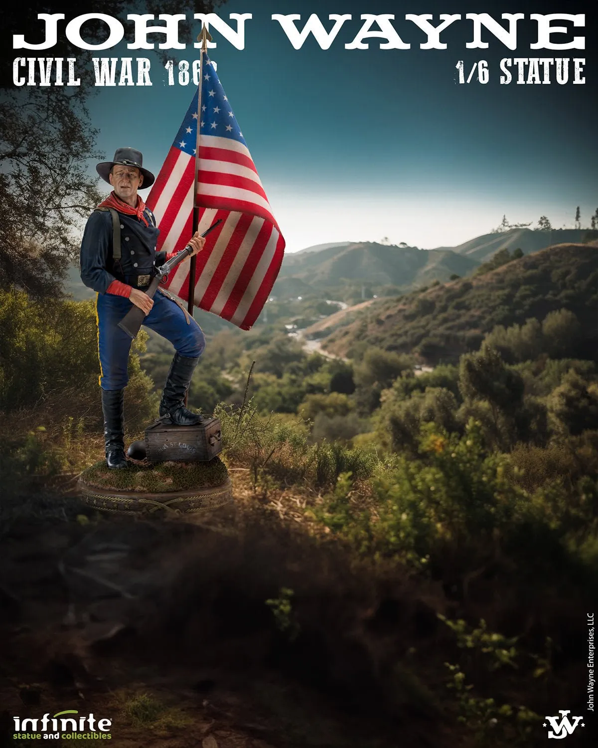 PRE-ORDER: Infinite Statue John Wayne (Civil War 1863) Statue