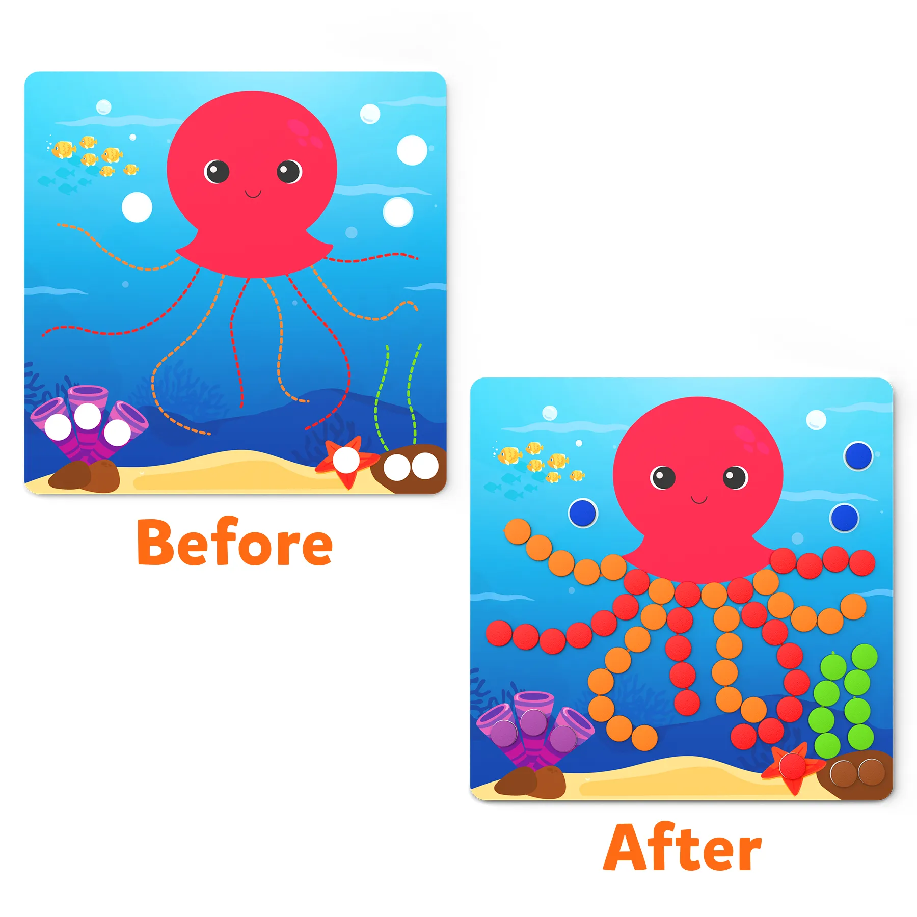 Skillmatics Art Activity Dot It with Magnets - Animals, No Mess Repeatable Art for Kids, Craft Kits, DIY Activity, Gifts for Ages 4 to 7