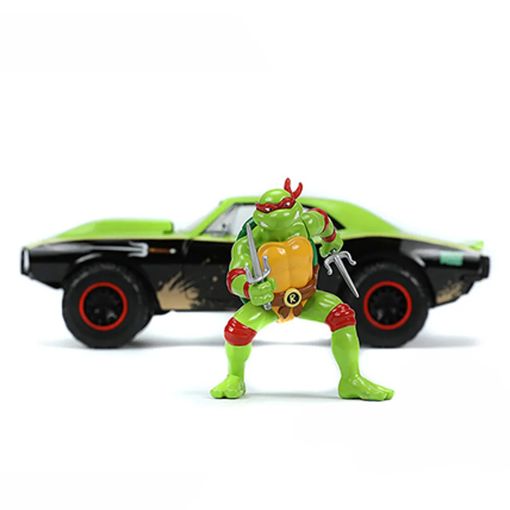 Teenage Mutant Ninja Turtles - 1967 Chevrolet® Camaro® Dirty Version with Raphael Diecast Car