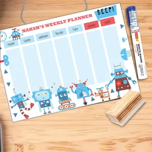Weekly Planner - Robot